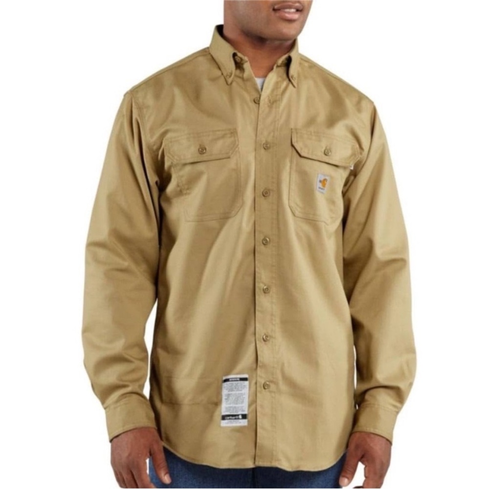 NWT Carhartt Flame-Resistant Twill Shirt Size 2XL